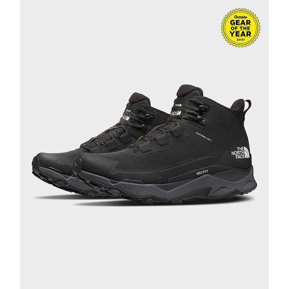 The North Face Hiking Boots Mens Australia - The North Face Vectiv Exploris Mid Futurelight™ Black /